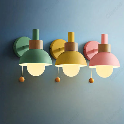 Nordic Wood Wall Lamp