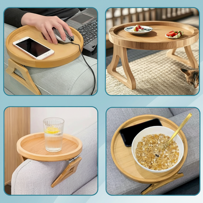 Folding Armrest Side Table