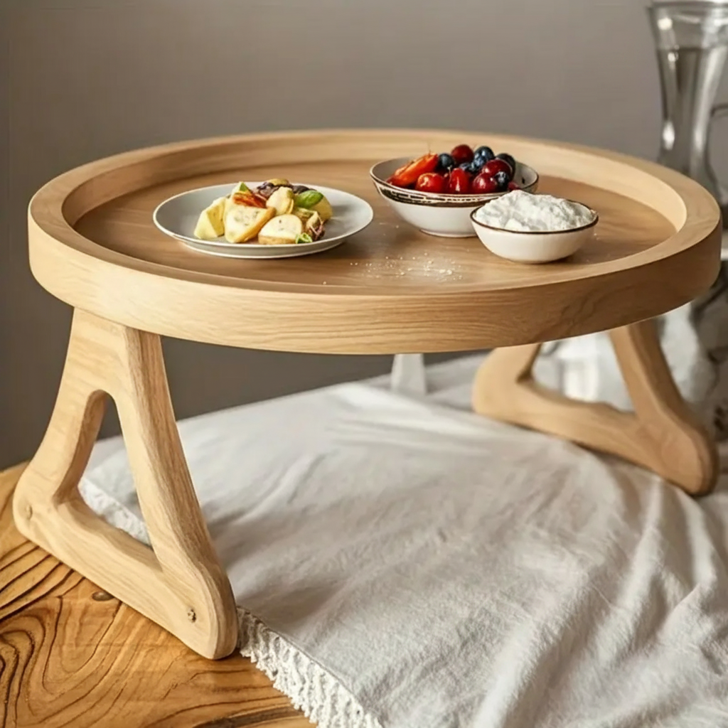 Folding Armrest Side Table