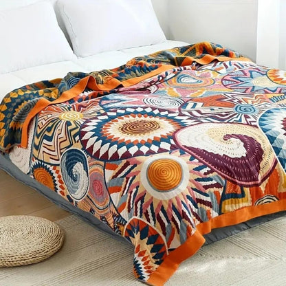 All-Season Cotton Throw Blanket