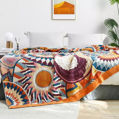 All-Season Cotton Throw Blanket